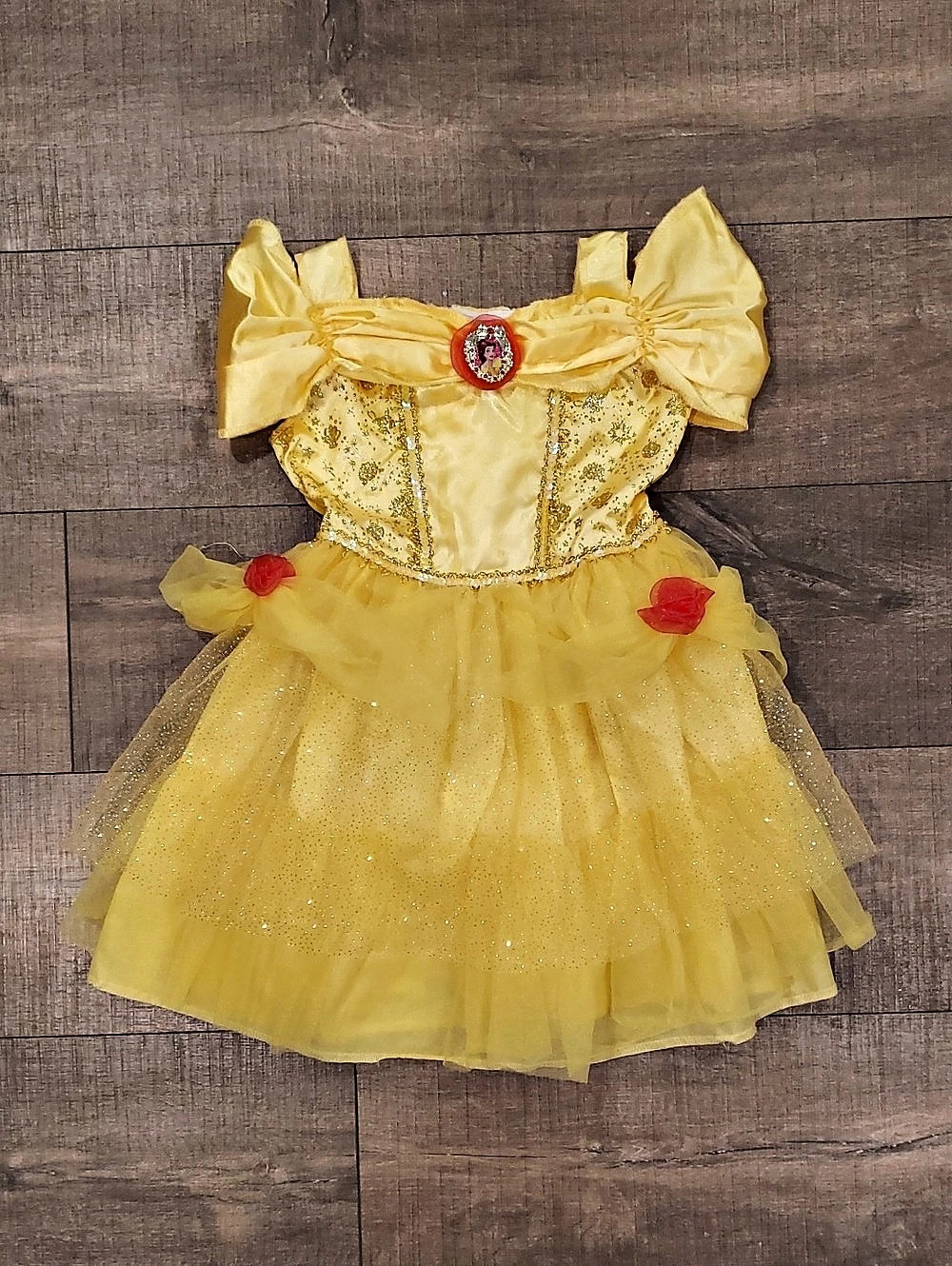 Disney Belle Costume for Kids Yellow Dress 3T-4T